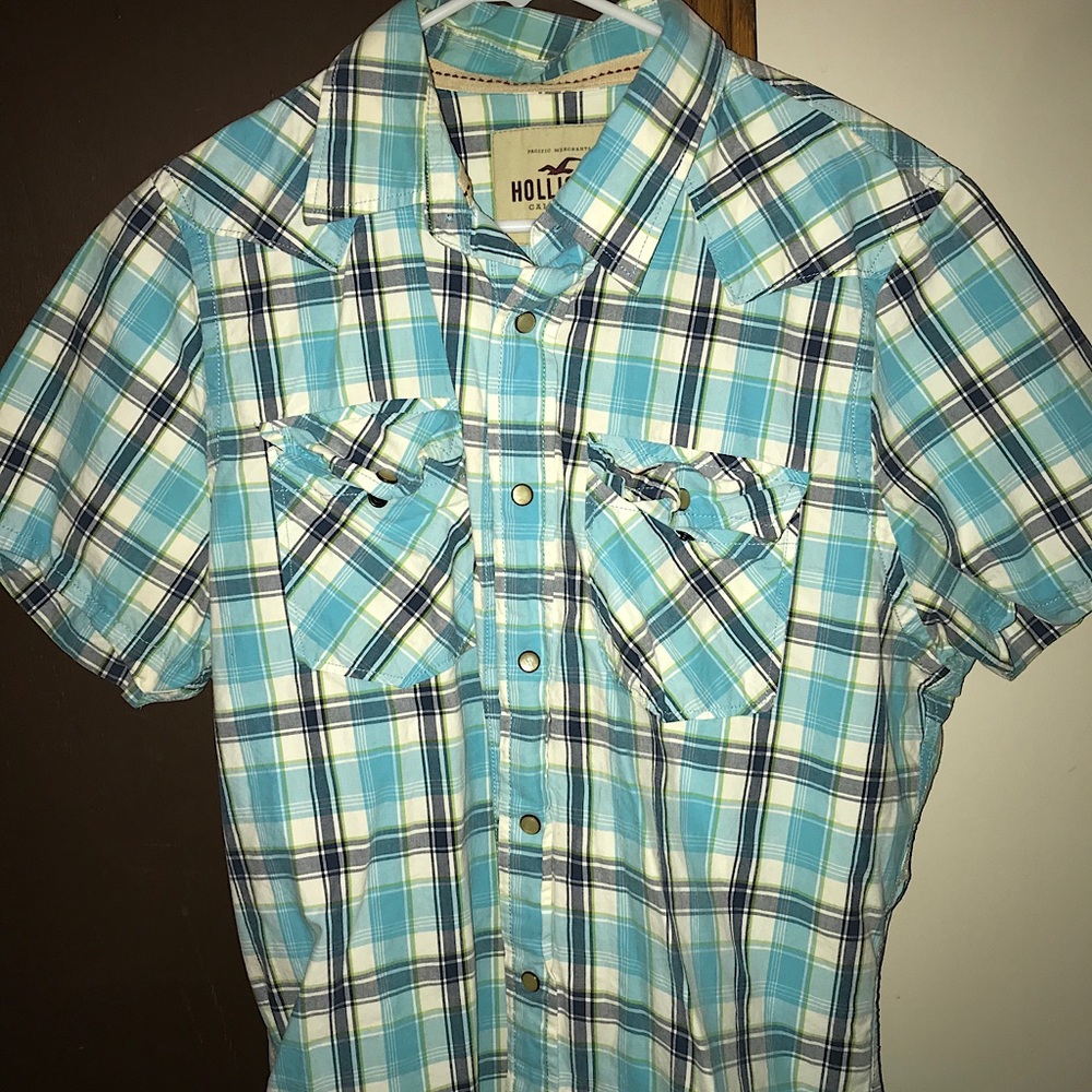 Hollister flannel short sleeve